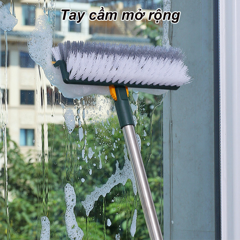 Bàn chà vệ sinh đa năng,Chức năng chà rửa + gạt nước, hiệu quả làm sạch vết bẩn cứng đầu khe hẹp