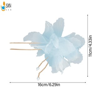 Lưới Vải tuyn Hoa Kẹp Tóc Hình Chữ U Kẹp Tóc Handmade Lâu Dài Tạo Kiểu Tóc Dụng Cụ Cho Sinh Nhật Sân Khấu Đảng Kiểu Tóc Làm