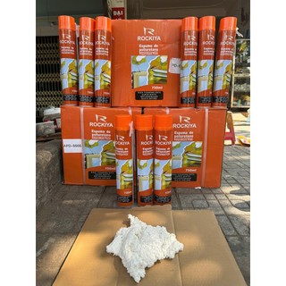 Combo 3 chai keo bọt nở 750ml bình xịt bọt nở Rockiya tỷ lệ tạo bọt cao,siêu trắng,nhanh khô