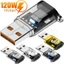Bộ chuyển đổi Type-C sang USB 3.2 - Bộ chuyển đổi USB C - Bộ chuyển đổi sạc nhanh 120W - Bộ chuyển đổi truyền dữ liệu tốc độ cao 10Gbps - Dành cho máy tính bảng điện thoại