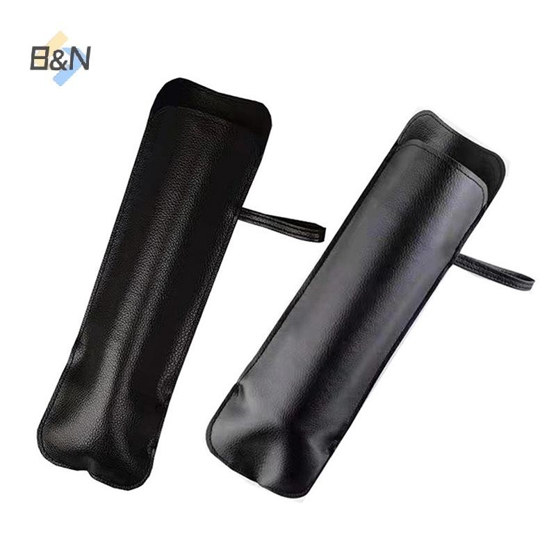 B & N Da Đen Ô Bao Da Ô Di Động Chống Thấm Nước Ô Lưu Trữ Túi Ô Dù Túi Di Động Bao Da.