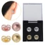 BTF Bông Tai Lưng 9 mm Xoay Bông Tai Lưng Thắt Lưng Bông Tai Thắt Lưng Chặn An Toàn Cho Nhỏ Giọt Bông Tai Nặng Hoa Hồng Vàng Bạc