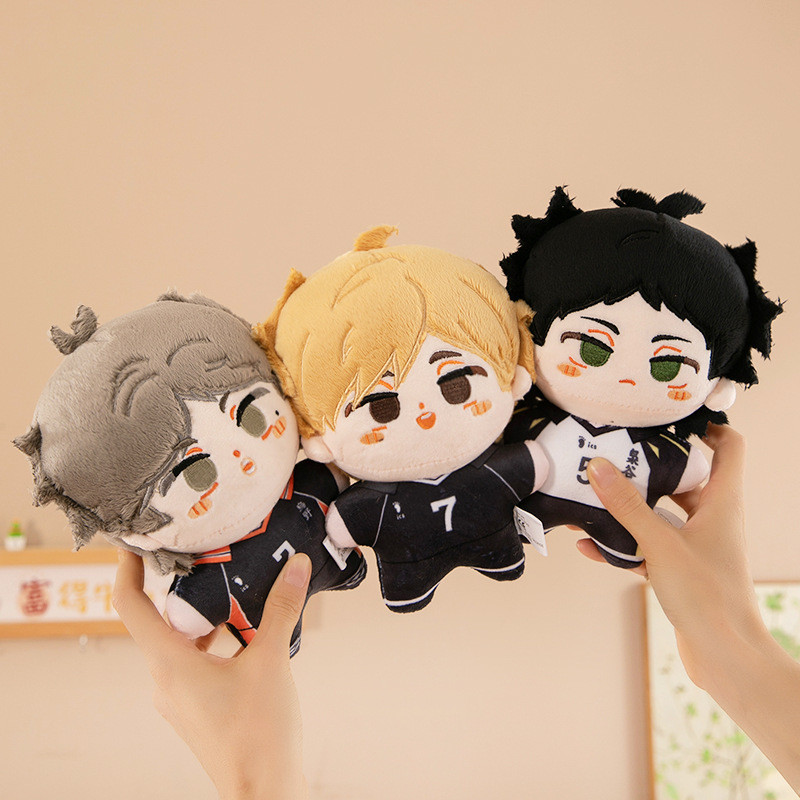 Anime Haikyuu 20cm Sang Trọng Búp Bê Đồ Chơi Tobio Kageyama Shoyo Hinata Kuroo Tetsurou Mềm Nhồi Bông Gối Bộ Sưu Tập Đồ Chơi Búp Bê