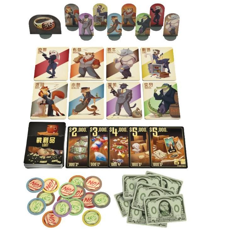 Bộ trò chơi boardgame GOOD CRITTER GOODCRITTERS - Băng cướp thủ đoạn Tigar