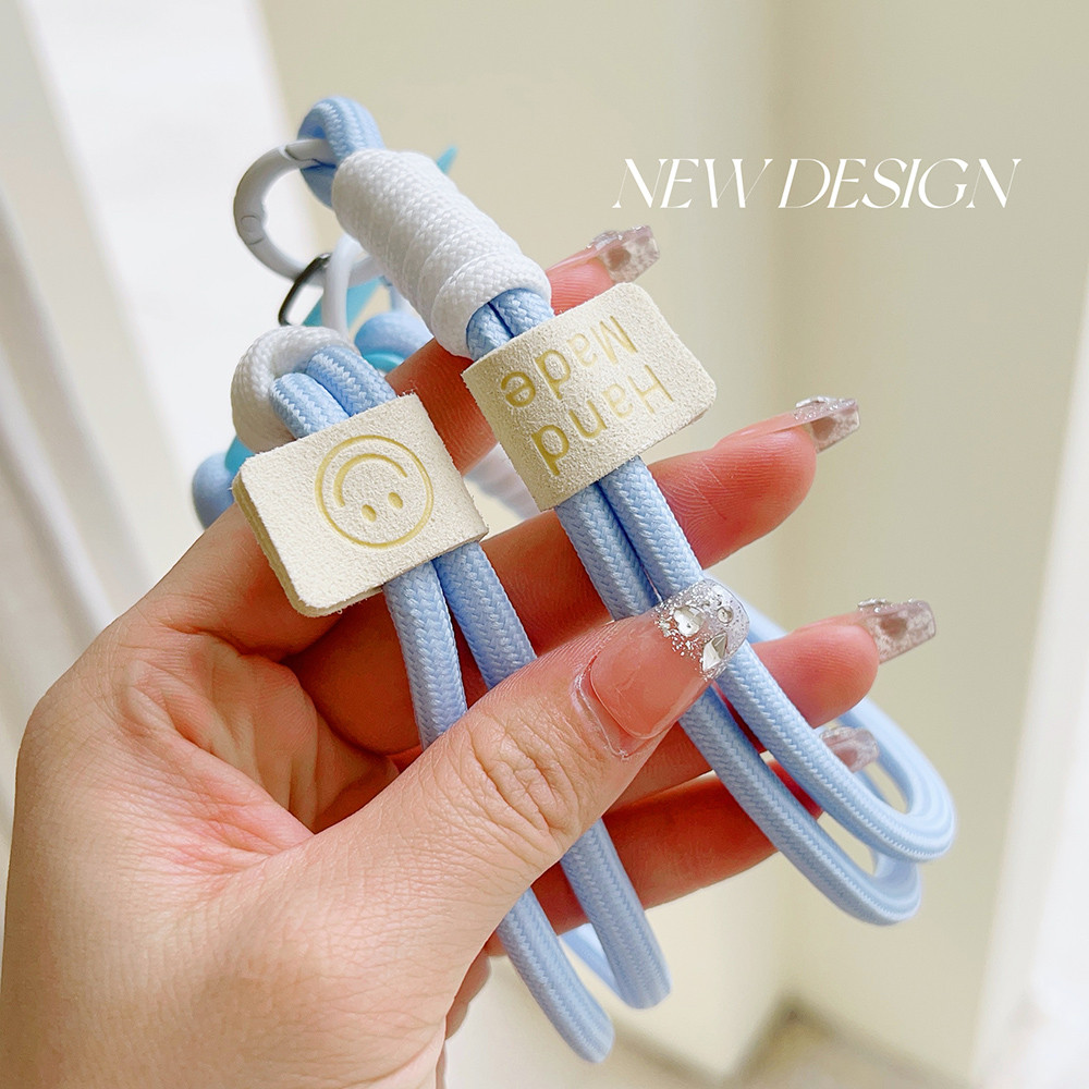 Búp Bê Dễ Thương Nhãn Đám Mây Mặt Dây Chuyền Điện Thoại, Kẹp Lưng, Dây Đeo Cổ Tay Ngắn, Dày Và Chắc Chắn