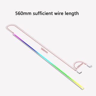 EZ ARGB Dải đèn 5V 3PIN ARGB Thanh đèn LED Nhiều màu ARGB SYNC Đèn khí quyển cho máy tính PC Case Thay thế