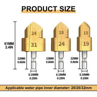 Mũi Khoan Chuôi Lục Giác 6.35mm Dùng Mở Lỗ Ống Nước PPR Dụng Cụ Xây Dựng Thợ Sửa Đa Năng