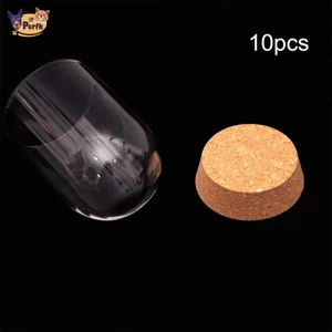 Perfk 10 Cái Mái vòm trưng bày trong suốt có đế gỗ Tấm che kính chống bụi trang trí