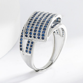 Châu Âu Mỹ ijns Phong Cách Mới Hình Học Kim Cương Xanh Spinel Nhẫn Nữ