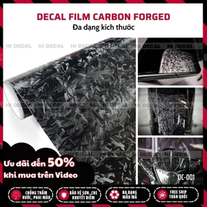Decal Carbon Forged dán trang trí điểm nhấn xe máy, ô tô, điện thoại | DC001