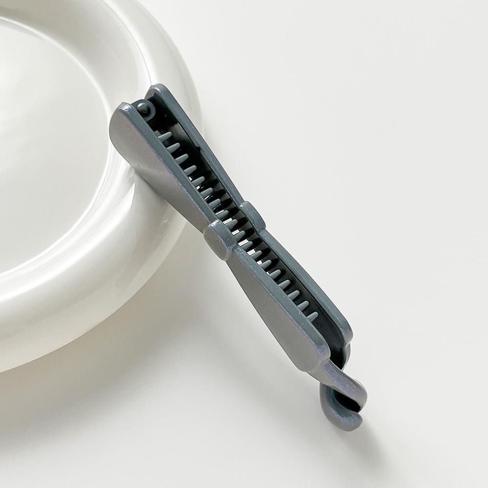 Jvsub Banana Big Clip, Giá đỡ đuôi ngựa thời trang Flash mịn, Phụ kiện Hàn Quốc Nơ Kẹp tóc màu trơn Nữ