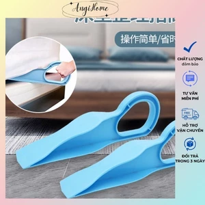 Dụng cụ nâng nệm, hỗ trợ trải ga giường màu xanh tiện lợi tiết kiệm thời gian ANGIHOME