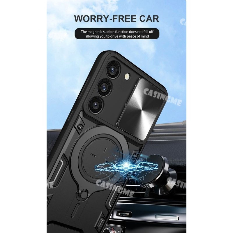 Vivo Y100 5G 2024 Giáp Chống Sốc Đẩy Kéo Camera Bảo Vệ Dành Cho Vivo Y100 Y 100 100Y VivoY100 5G 2024 Ốp Lưng Xe Từ Vòng Vỏ Ốp Lưng Vỏ Điện Thoại