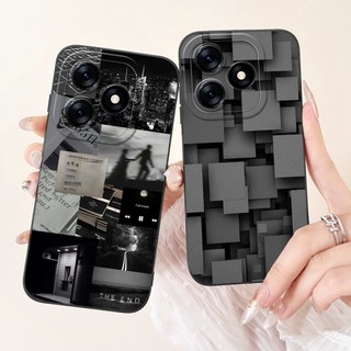 Tecno Spark 10 10C Spark 10 Pro Vỏ bảo vệ ống kính vuông Spark10 Spark10C 10Pro 4G Vỏ silicon mềm in hình đáng yêu