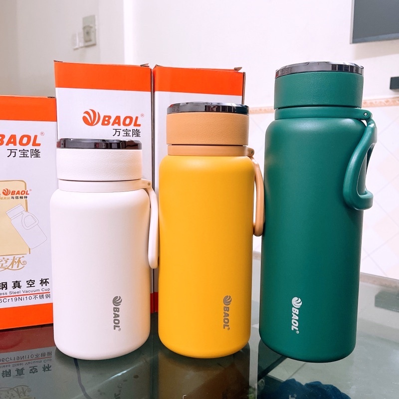 Bình giữ nhiệt inox cao cấp SUS304 mẫu mới L49 1000ml, 1200ml, 1500ml - ảnh 3