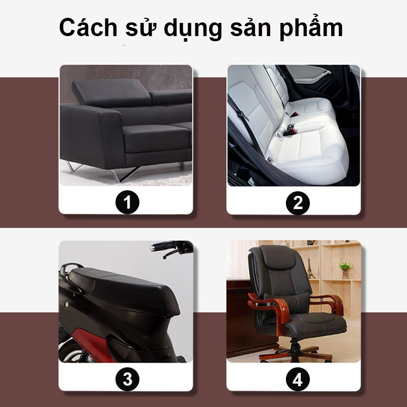 Miếng Dán Giả Da Tự Dính，Miếng dán vải da PU cỡ lớn，Có thể dùng để sửa chữa đồ nội thất bằng da như ghế sofa