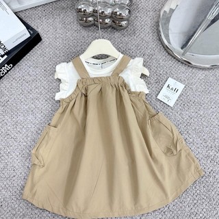 S41-[tomnaukid] Set áo viền bèo phối váy thô bèo bí ngô cho bé gái - Size 9-30Kg