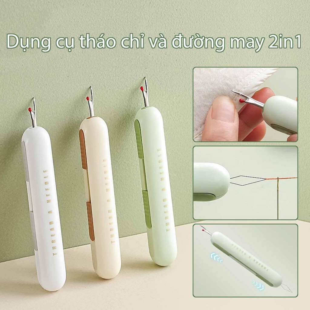 dụng cụ cắt kim 2 trong 1 Hai Trong Một Kim Ren Và Đường May Tẩy Ren Tẩy Chỉ May Rippers Hộ Gia Đình May Phụ Kiện shopidaevn