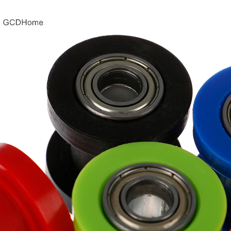 Gcdhome 10mm Xích Con Lăn Trượt Co Giãn Có Thể Điều Chỉnh Bánh Xe Ròng Rọc Hướng Dẫn Lỗ Bụi Bẩn Nóng bỏng