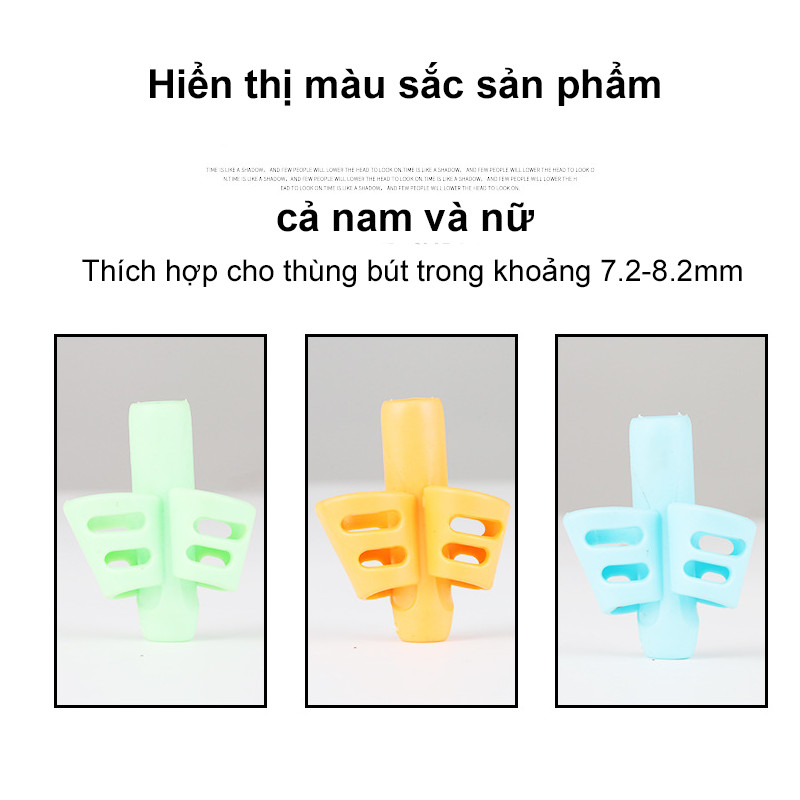 Dụng cụ định vị cầm bút silicon 3 NGÓN cao cấp , Dụng cụ chỉnh sửa tư thế viết cho trẻ em,Hộp đựng bút bằng hai ngón tay
