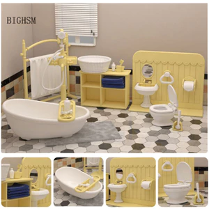 Bighsm Nhà Búp Bê Trẻ Em Siêu Thị Nhà Bếp Phòng Ngủ Mô Phỏng Nhà Cảnh Đồ Chơi Martijn