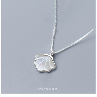 S925 Bạc Vỏ Vòng Cổ Thời Trang Đơn Giản Trang Sức Xương Đòn Dây Xích Cô Gái Sinh Viên Quà Cưới Bán Buôn