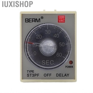 Iuxishop Power Off Delay Relay Knob Control Timing Timer High Accuracy AC200‑220V ST3PF