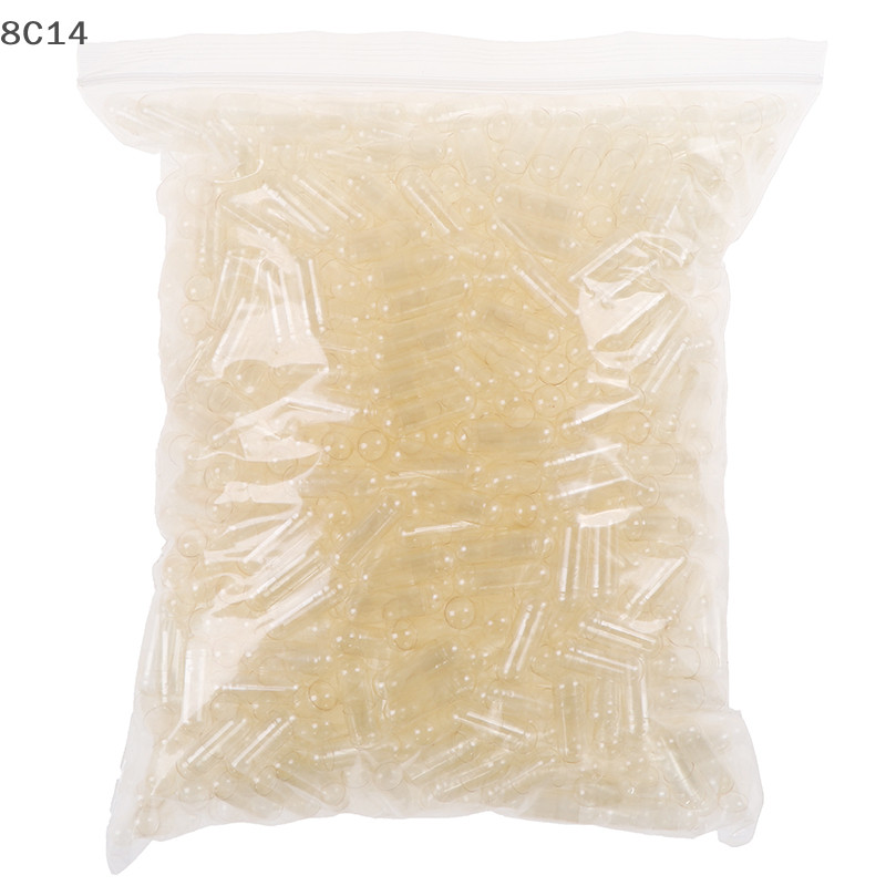 GVERLCRTN 100pc Viên nang Gela cứng rỗng Viên nang thuốc rỗng trong suốt [8C]