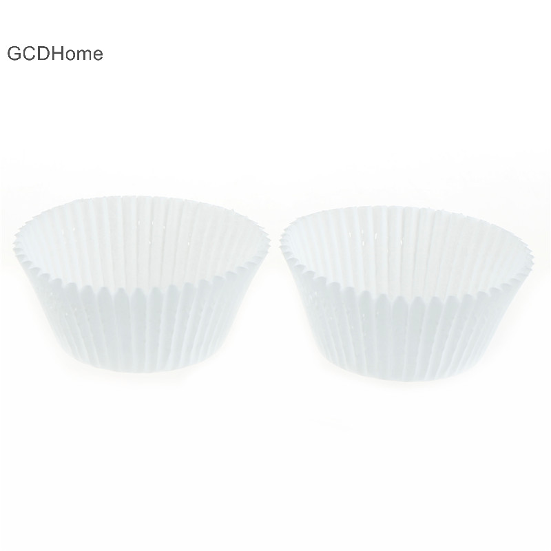 Gcdhome 100 chiếc hộp giấy cupcake trắng cốc giấy cupcake cho dụng cụ làm bánh HOT