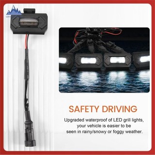[Cornellsidney.vn] 4 Đèn LED Lưới Tản Nhiệt Trước Cho Xe Toyota Tacoma Raptor TRD Off Road Sport 2020 2021 Đèn Nướng Ngoài