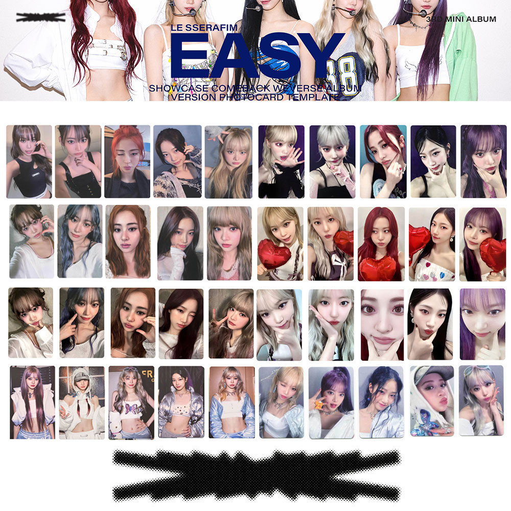 1-5 Cái / bộ LE SSERAFIM mini Album Thứ 3 DỄ DÀNG Photocards K4 POP idol POWER STATION Lucky Lomo Cards SAKURA CHAEWON YUNJIN KAZUHA EUNCHAE SOLO Lesserafim Kpop Bưu Thiếp Nhanh YM