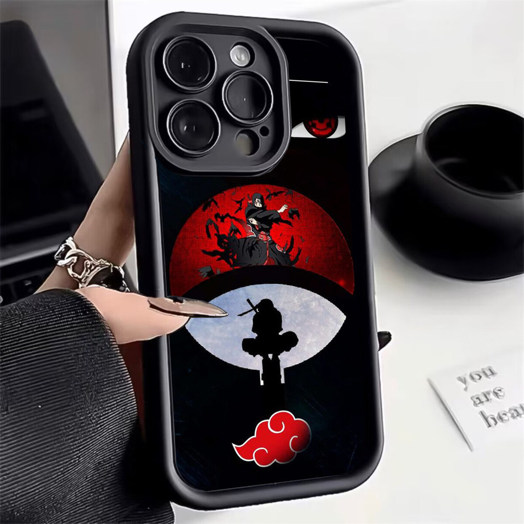 Hokage Anime NARUTO Sasuke Obito Hatake Kakashi Vỏ Điện Thoại Mềm Tương Thích Cho IPhone 11 12 13 14 15 Pro MAX Plus X XR XS MAX 7 8 6 6S Plus Vỏ Hoạt Hình Mềm Chống Sốc