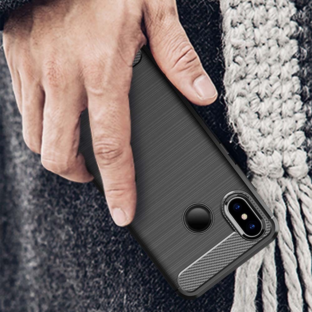 Ốp điện thoại chống sốc bằng sợi Carbon siêu mỏng Asus Zenfone Max Pro M2 ZB631kl ZB633KL ZS630KL Zenfone 6z 9 9z