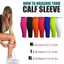 JUNYUE88US Thể Thao Nén Bắp Chân Tay, Polyester Shin Nẹp Hỗ Trợ Chân Nén Tay, Bảo Vệ Chân Thoáng Khí Bảo Vệ Bắp Chân Nẹp Unisex