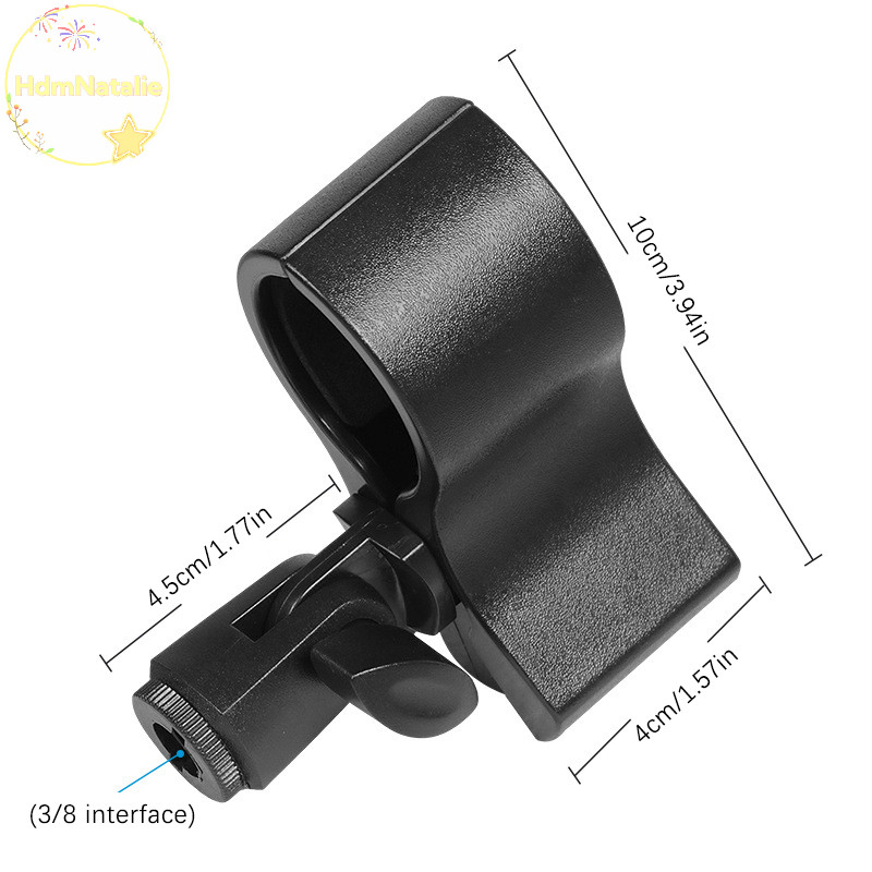 Hdmnatalie 1Pc Đa Năng Micro Lớn Cầm Tay Kẹp Giá Đỡ Với 3 / 8 Adapter Cho 3-6CM Mic Micro Mic Kẹp Đứng VN