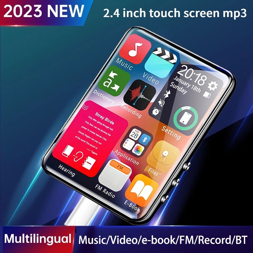Máy nghe nhạc VIRWIR MP3 có loa tích hợp Bluetooth hỗ trợ đọc sách điện tử, phát lại Video, nghe nhạc | BigBuy360 - bigbuy360.vn