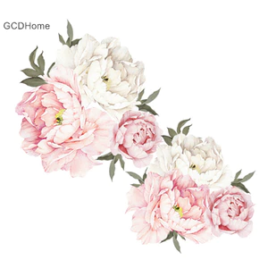 Gcdhome hoa mẫu đơn Dán tường nhà trang trí tường phòng khách trang trí phòng ngủ HOT