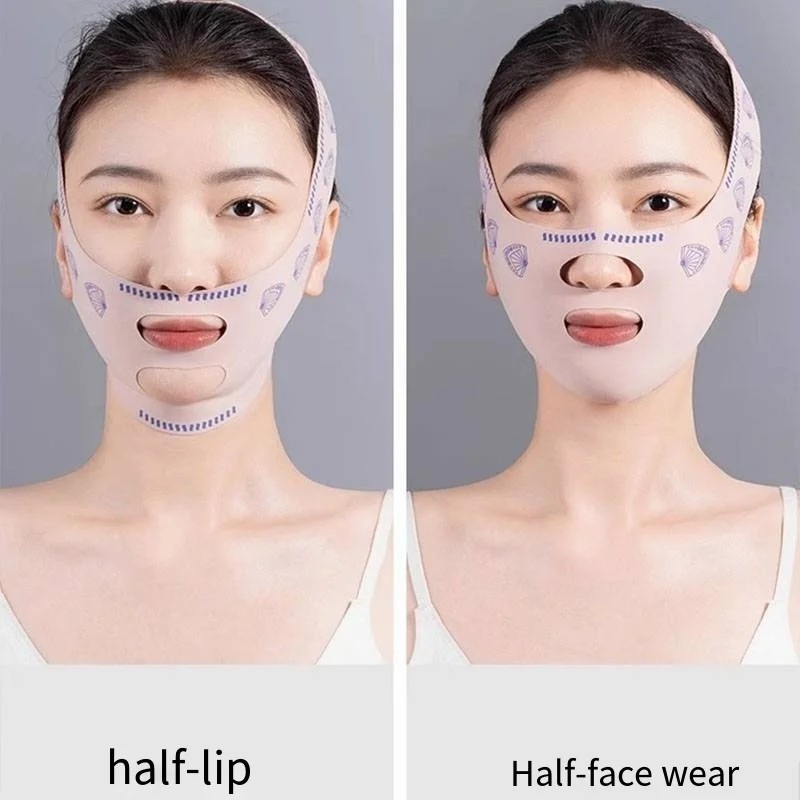 Băng giảm béo Chin Cheek - Dây đeo chống nhăn nâng cơ mặt - Mặt nạ nâng đường chữ V - Đai mặt hình chữ V - Mặt nạ ngủ - Đai nâng thư giãn - Sức khỏe làm đẹp