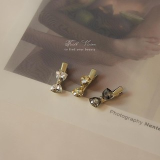 Kẹp tóc Mini nơ cô gái hình trái tim dễ thương