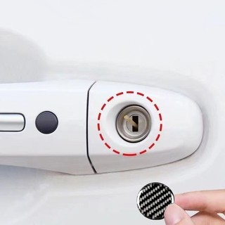 Com * 4 Miếng dán mắt khóa xe hơi Bộ nắp lỗ khóa ô tô để bảo vệ độ ẩm bụi
