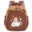 Ba lô Capybara AWNGD, Túi đi học Capybara nhẹ bằng Nylon, Ba lô mẫu giáo hoạt hình nhiều lớp dung tích lớn