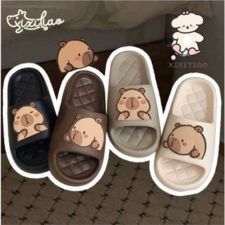 Xixitiao Dép Nam Nữ Dễ Thương Sáng Tạo Vui Nhộn Kapibara Capybara eva Casual Home Đế Mềm