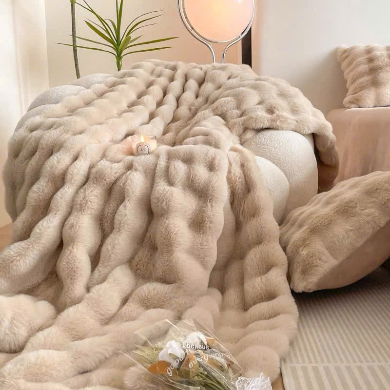 (CH498) Chăn Lông Chồn Với Thiết Kế Đẳng Cấp , Qúy Phái , Sang Trọng , Tinh Tế - Memminbedding Luxury