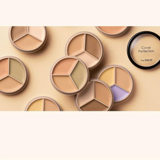 [THE SAEM] Che Khuyết Điểm Triệt Sắc The Saem Cover Triple Pot Concealer 3 ô, CKĐ Quốc Dân Siêu Dễ Dùng