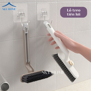 Cây Chà Sàn Nhà Tắm Thông Minh Kèm Nhíp Gắp Tiện Lợi, Chổi Cọ Nhà Vệ Sinh Xoay 360 Độ, Dễ Cầm Nắm CS01 - NGÓI HOME