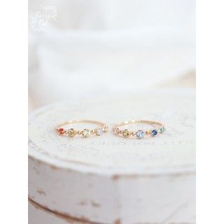 Nhẫn Vàng Nữ Năm Màu Zircon Nhẫn Mở Có Thể Điều Chỉnh Mạ Vàng Dopamine Màu Đá Quý Vòng Chỉ Tay Ngũ Sắc Nhật Bản noje** Cùng Phong Cách Nhẹ Sang Trọng Phù Hợp Với Mọi Trận Đấu Nhẫn Ngón Trỏ