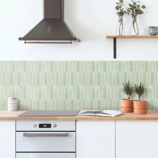 Nhãn dán tường DWELLCO, Ngói tường tự dính chống thấm nước, Cân cá di động PVC chống nấm mốc cho phòng tắm nhà bếp