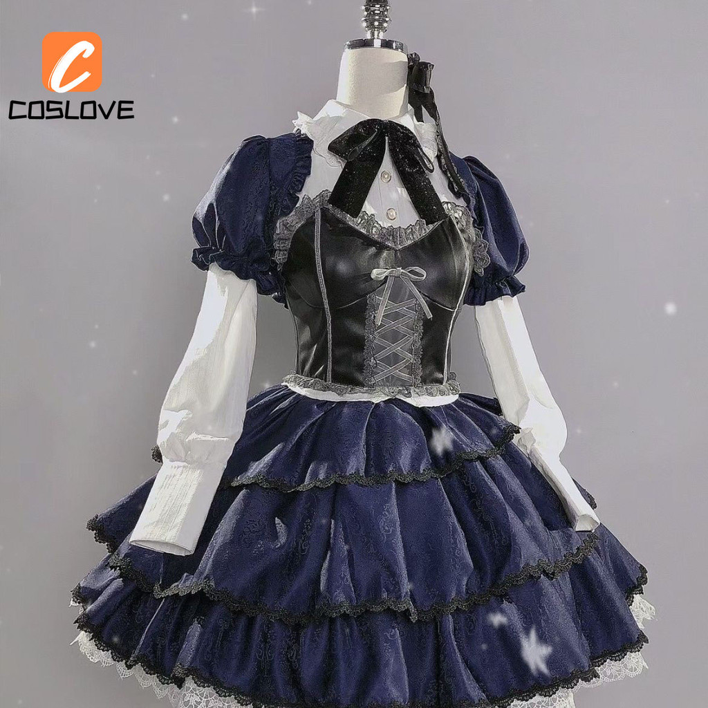 Chuunibyou Demo Koi ga Shitai! Takanashi Rikka Cosplay Quần Áo Trọn Bộ Trang Phục Bé Gái Váy Dài LOLITA Trang Phục Cosplay Đầm