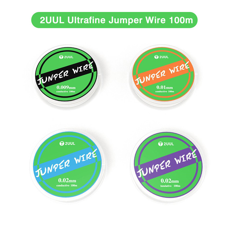 Dây nhảy siêu mịn 2UUL 100m FX-001 0,01mm FX-0009 0,009mm FX-002 0,02mm Dẫn điện / FX-002A 0,02mm Cách điện