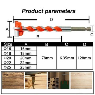 Mũi Khoan 16-25mm Khoét Lỗ Gỗ & Nhựa, Chân Lục Giác, Lưỡi Hợp Kim, Chất Lượng Cao, Giá Tốt, Free Ship